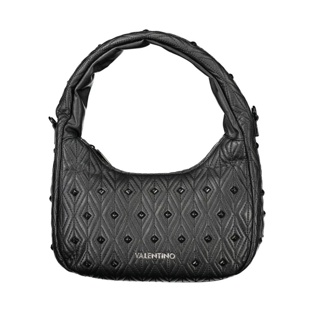Valentino Women's Black Handbags, One Size, Quilted Studded Hobo