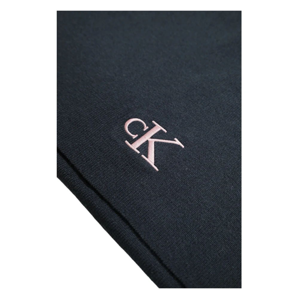 Calvin Klein Zwarte Dames Sjaal Elegant Herfst Winter Accessoire Black Dames
