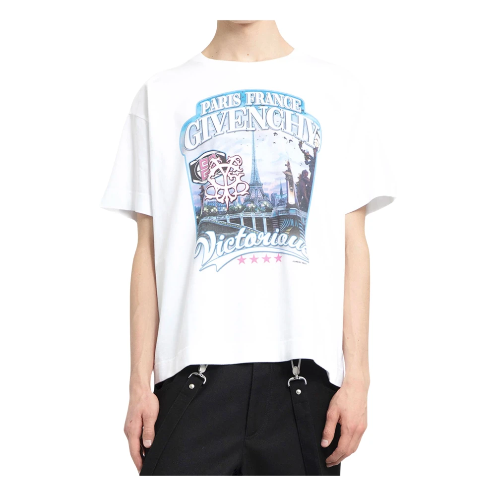 Givenchy World Tour Box Fit T-shirt White Heren