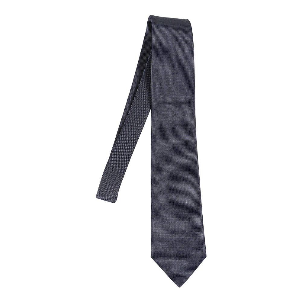 Ermenegildo Zegna Elegante Zijden Stropdas voor Mannen Blue Heren