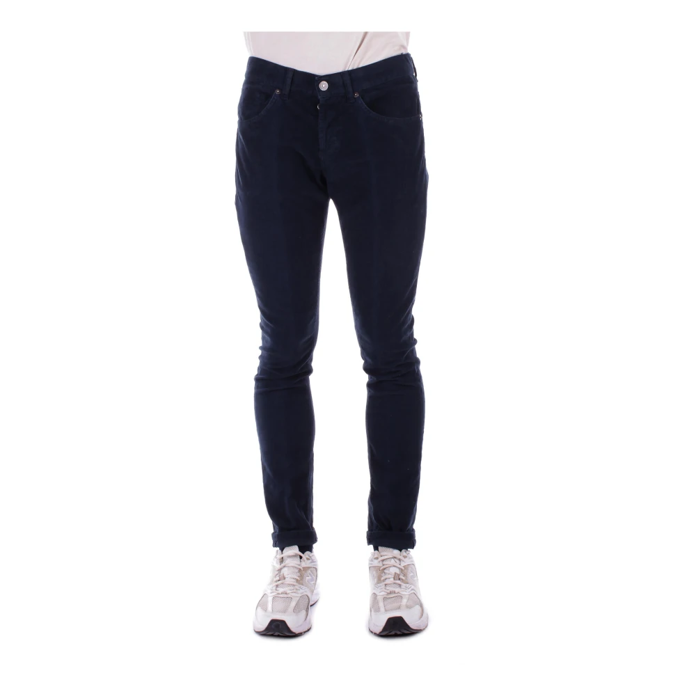 Dondup Blauwe Skinny Broek met Achterlogo Blue Heren