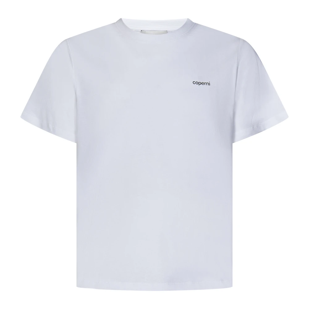 Coperni Men's Blue Logo Print Cotton T-Shirt - T-Shirts - S - Tops