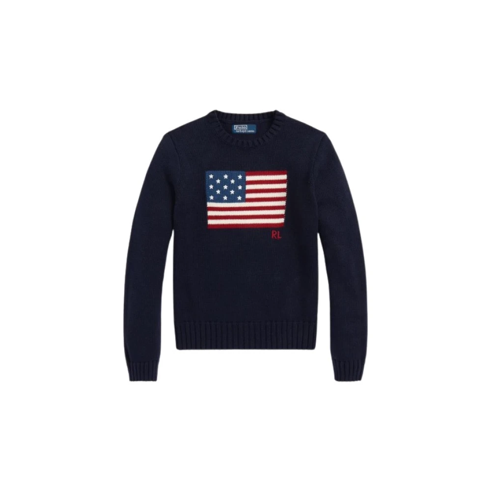 Ralph Lauren Trek Vlag In Katoenmix Marine Blue Dames