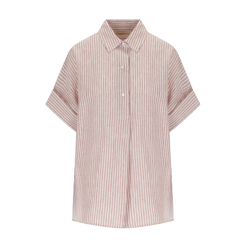Weekend Max Mara Beige Verve Linen Blouse - Female - Shirts - 2XS - Blouses & Shirts