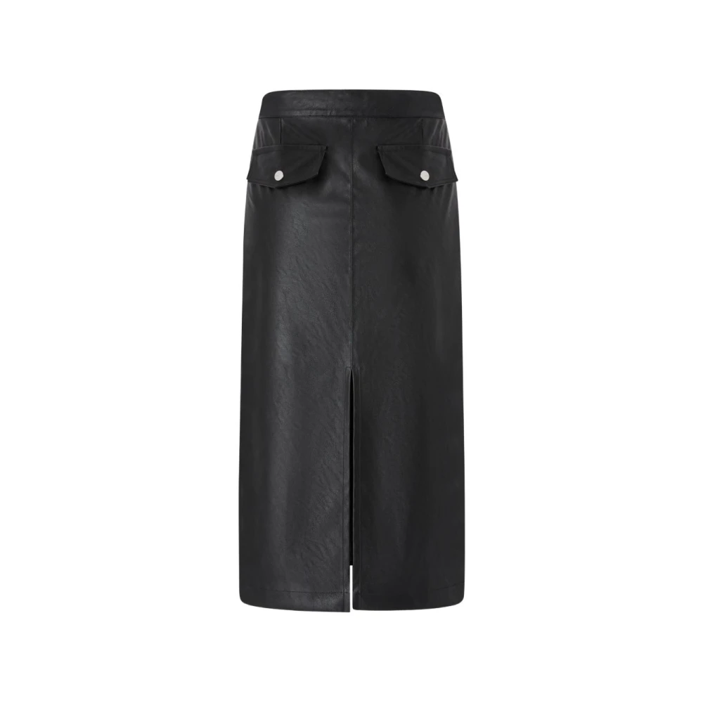 Pinko Vrouw Zwart Rokken Dames, L, Midi Rok