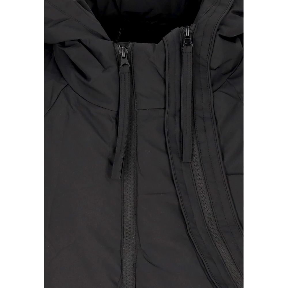 Acupuncture Zwarte Puffer Hoge Kraag Donsjas Black Heren