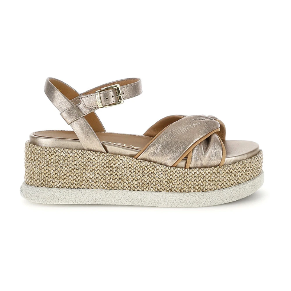 Stonefly Vrouw Beige Schoenen Dames, 39 Eu, Leer, Arianna 2 Wedge Sandal