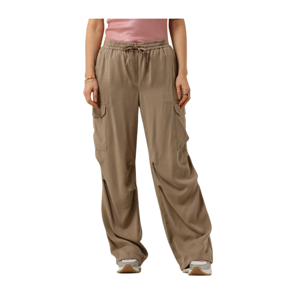 Summum Woman Cargo Tencel Broek voor Dames Brown Dames