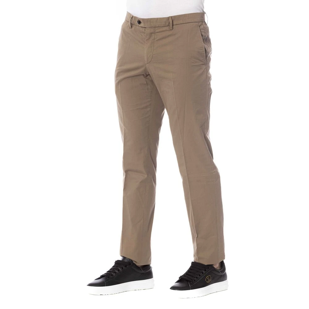 Trussardi Bruine Katoenen Broek Elegante Stijl Brown Heren