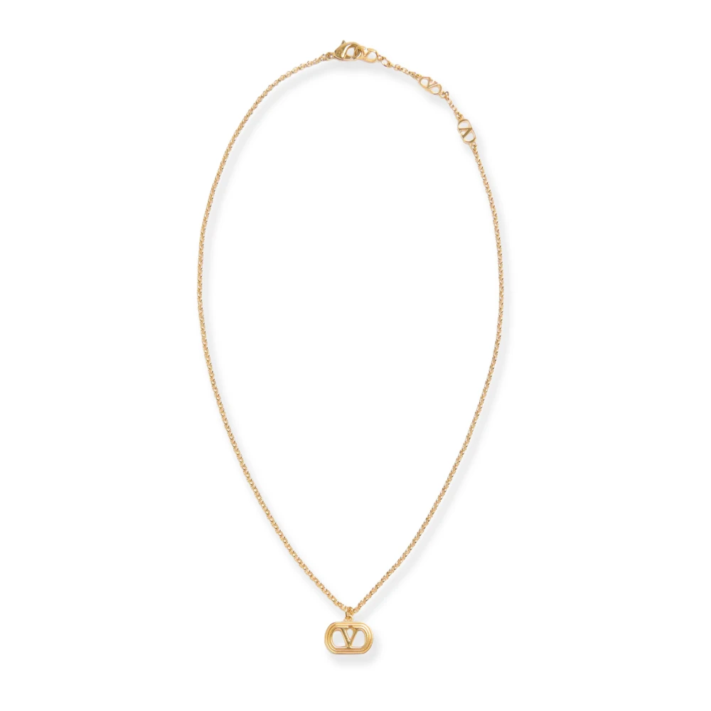 Valentino Garavani Women's Yellow Necklaces, One Size, Vlogo Signature Pendant