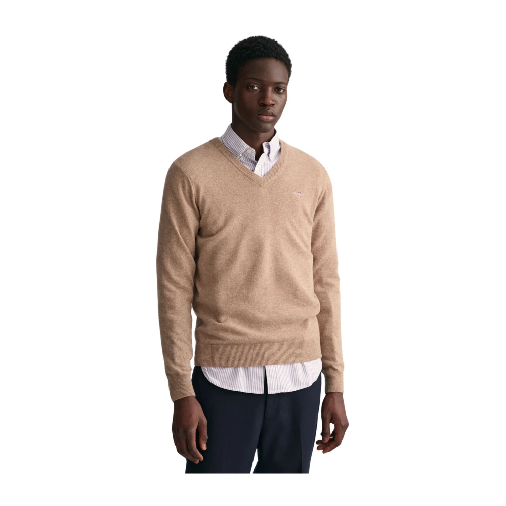 Knitwear > V-neck Knitwear - - Gant - Modalova