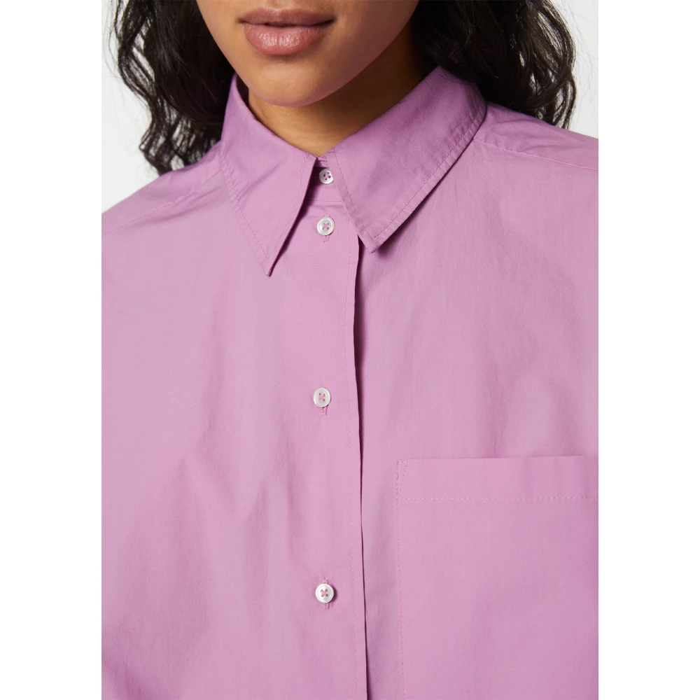 Marc O'Polo Boyfriend shirt blouse oversized Purple Dames