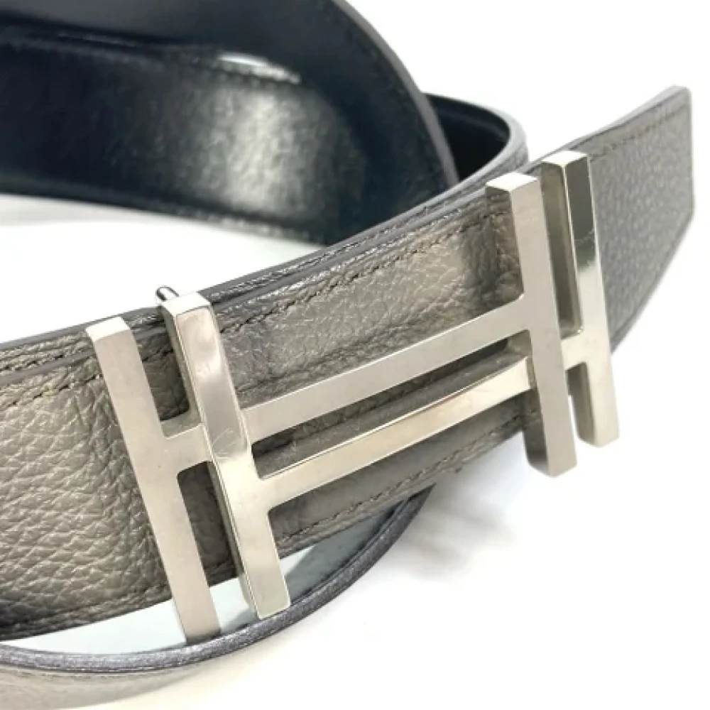 Hermès Vintage Pre-owned Leather belts Gray Dames