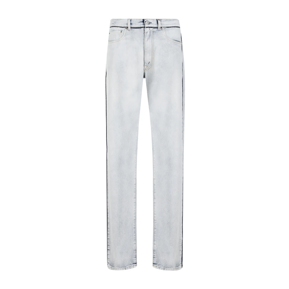 Maison Margiela Blauwe Denim Jeans Moderne Stijl Blue Heren