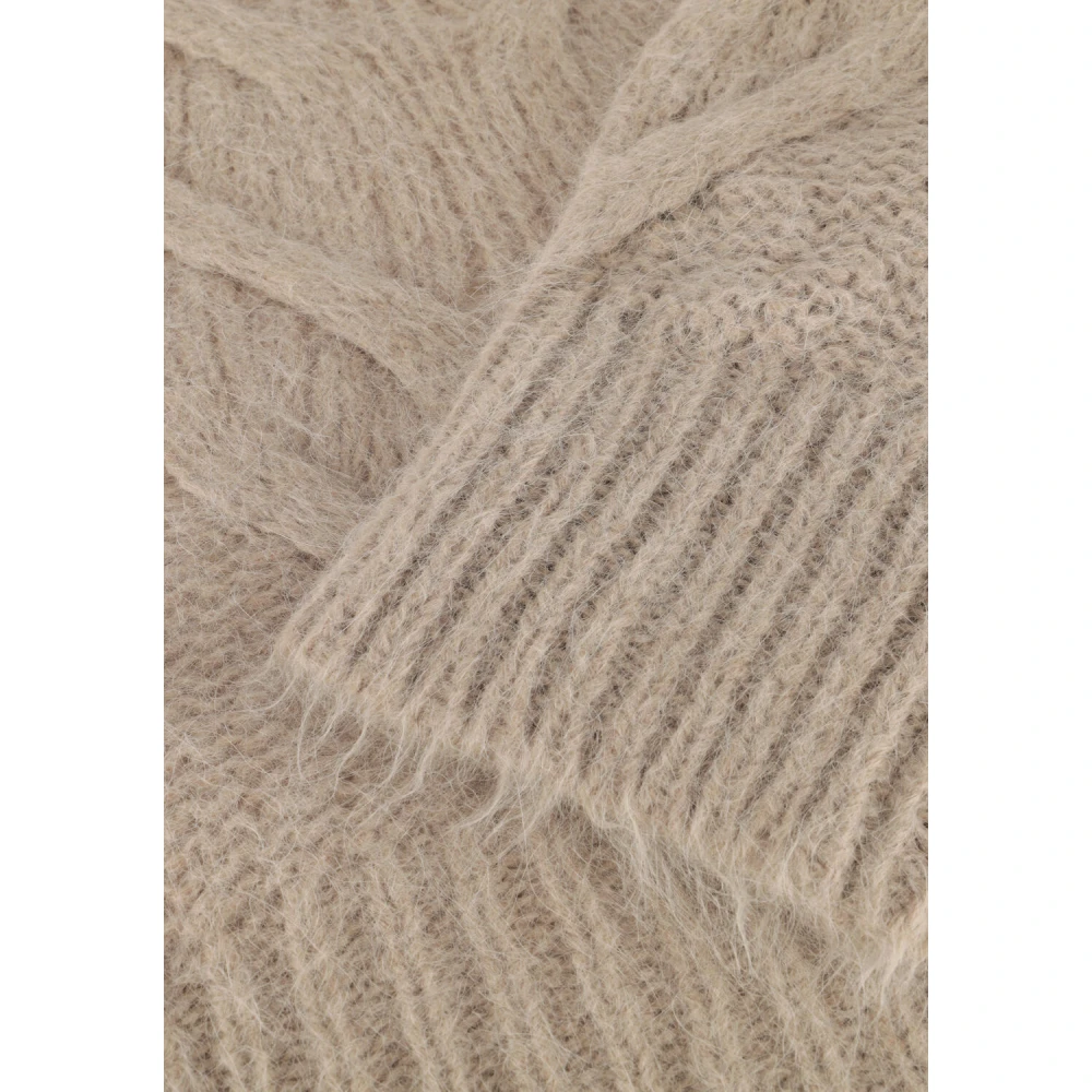 Summum Woman Beige Cable Knit Sweater Beige Dames
