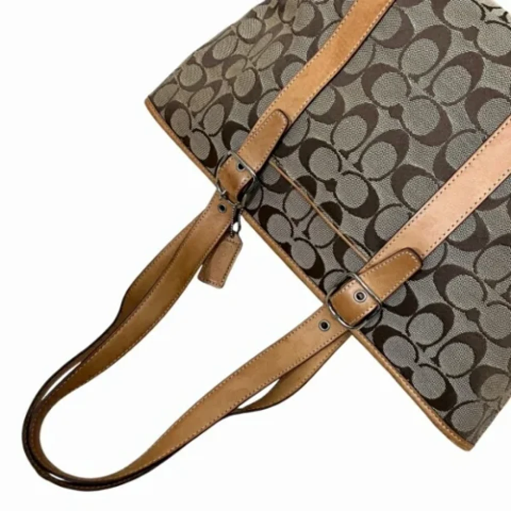 Coach Pre-owned Canvas shoulder-bags Beige Dames
