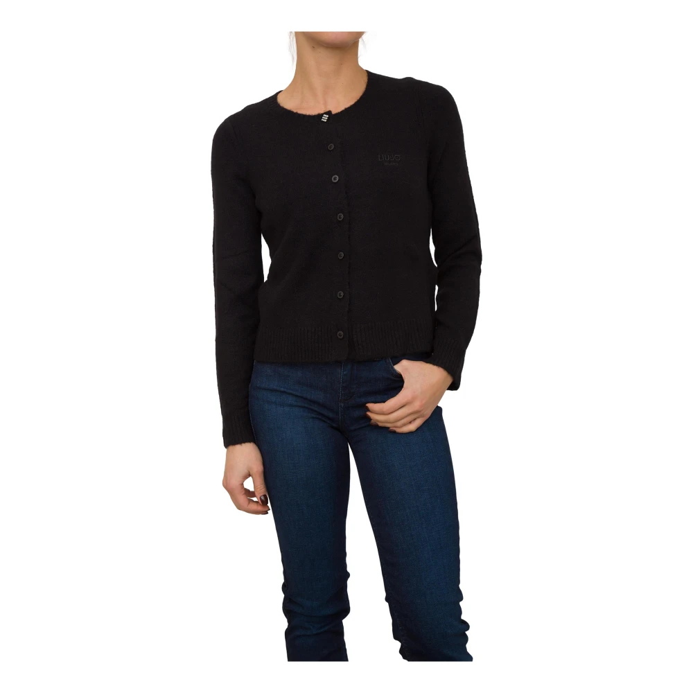 Liu Jo Zwarte Trui met Moderne Stijl Black Dames