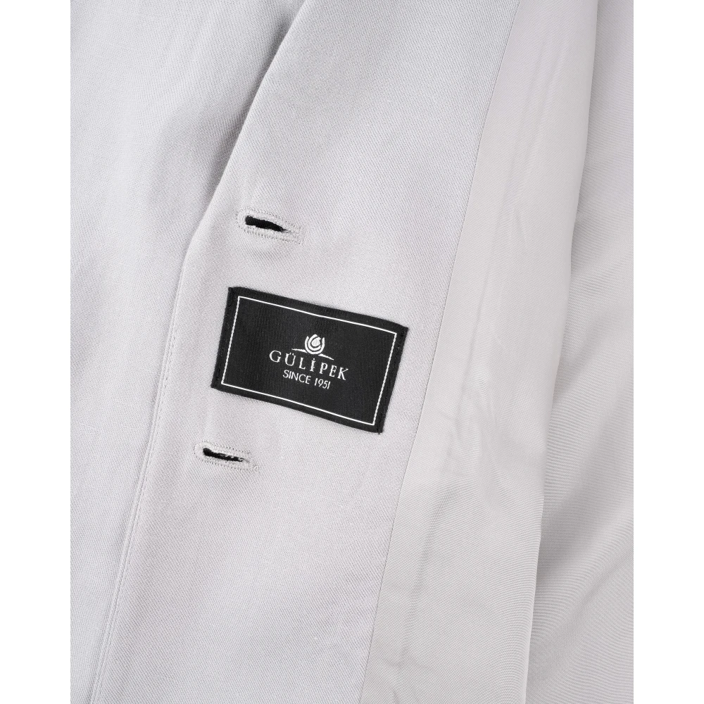 Birgitte Herskind Lichtgrijze Lange Blazer met Zakken Gray Dames