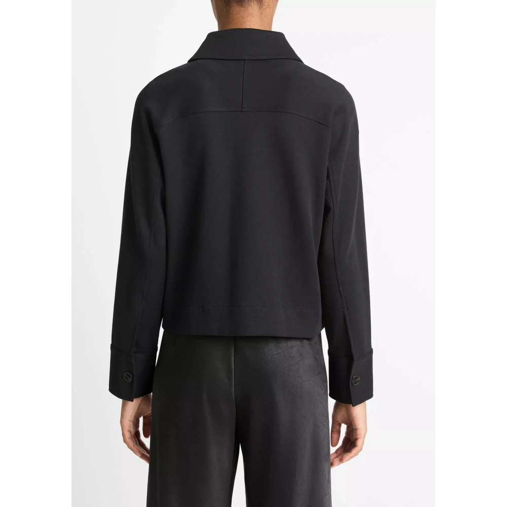Vince Katoenmix Jas Black Heren