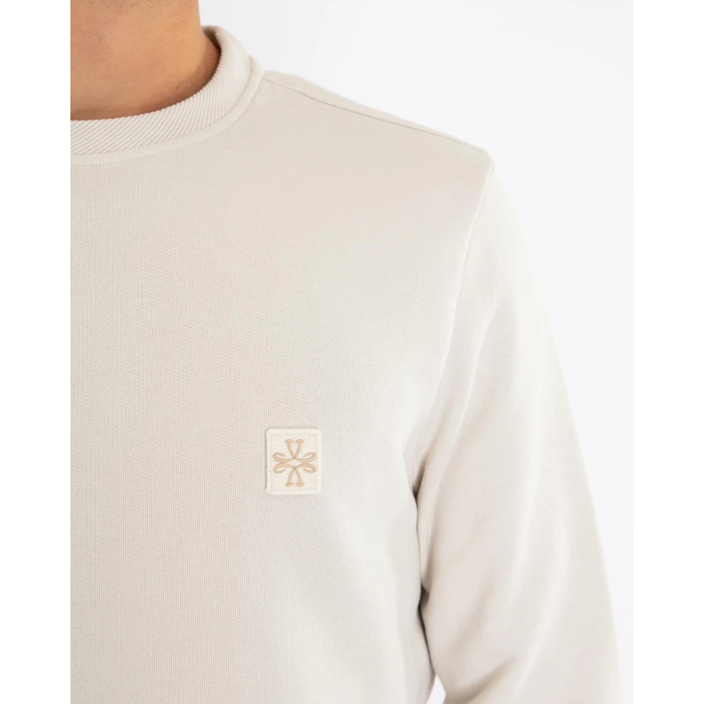 Jacob Cohën Ronde Jersey voor Heren Beige Heren