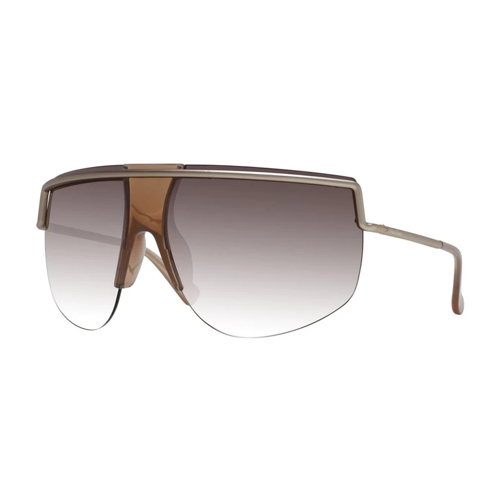 Max Mara Women's Yellow Shield Sunglasses With Gradient Lenses