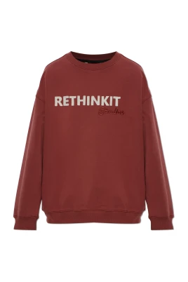 Sweatshirt med logotypmärke