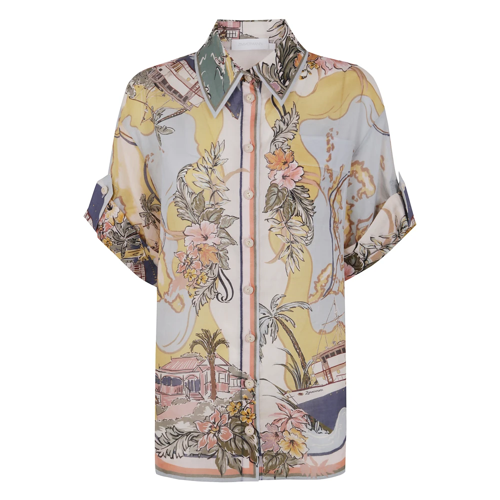 Zimmermann Relaxed Tallow Shirt Multicolor Dames