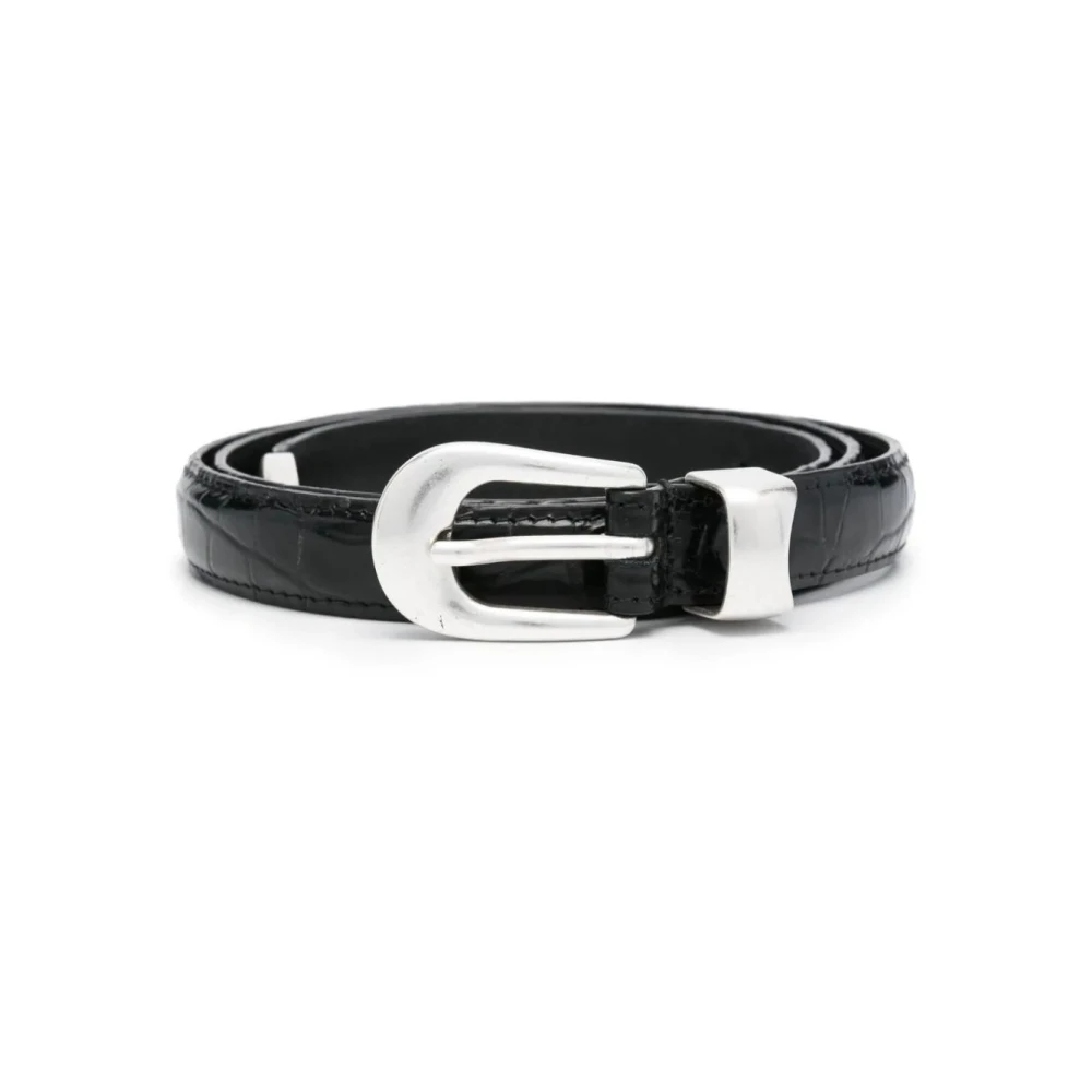 Our Legacy Krokodil Accessoires Riem Black Heren