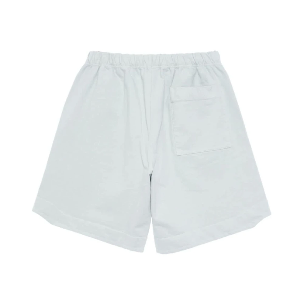 Gr10K Lichtgrijze sportshorts met elastische taille Gray Heren