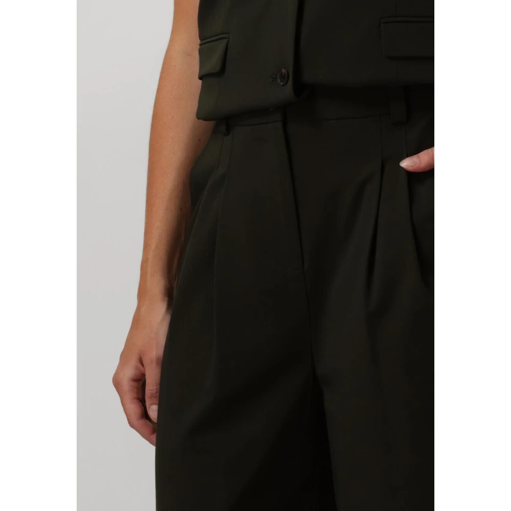 Modström Elegante Groene Kimanamd Broek Black Dames
