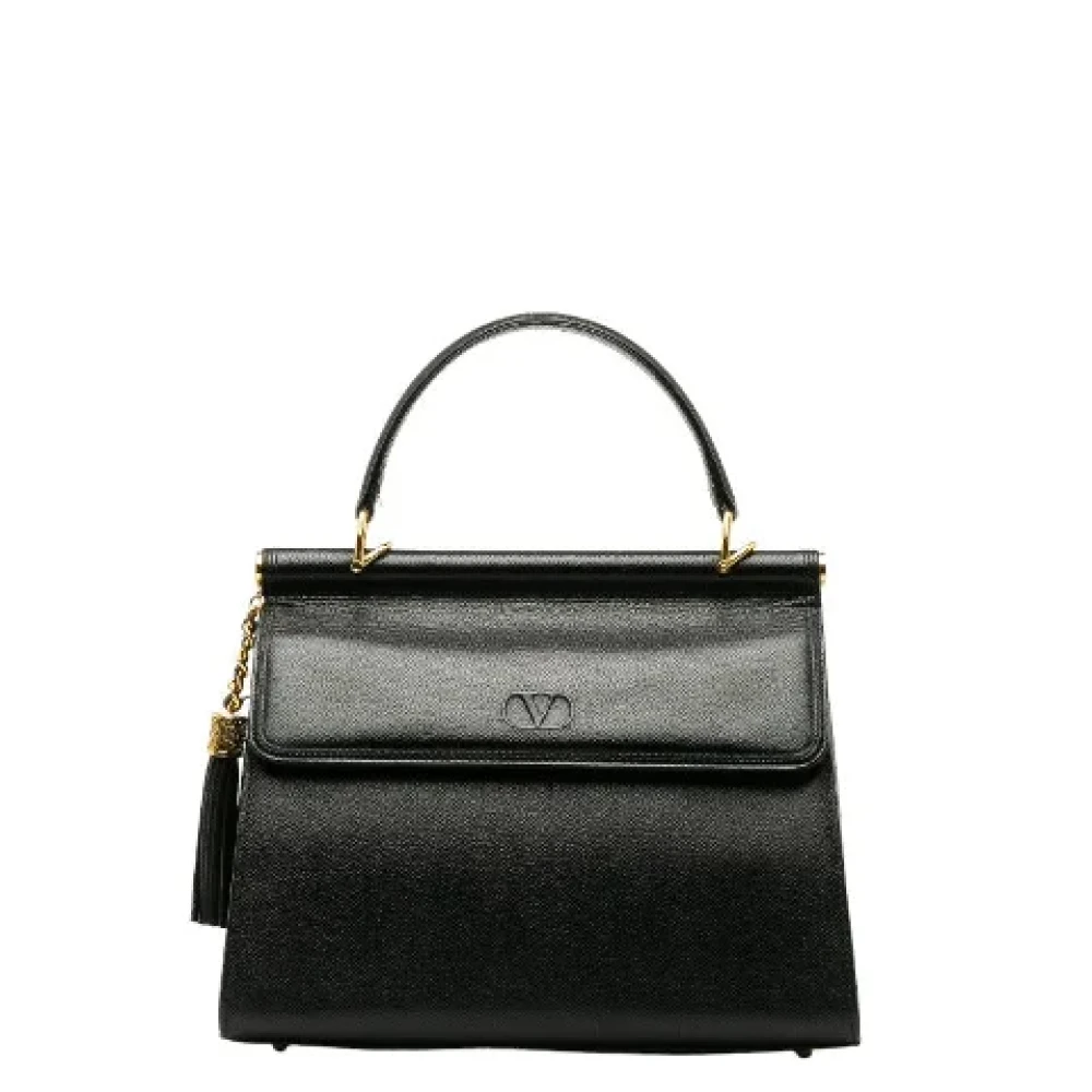 Valentino Vintage Pre-owned Leather handbags Black Dames