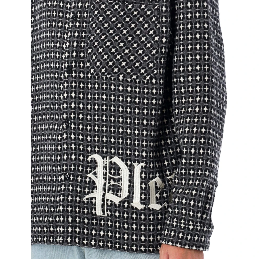 Pleasures Stijlvolle Cross Work Shirt Gray Heren