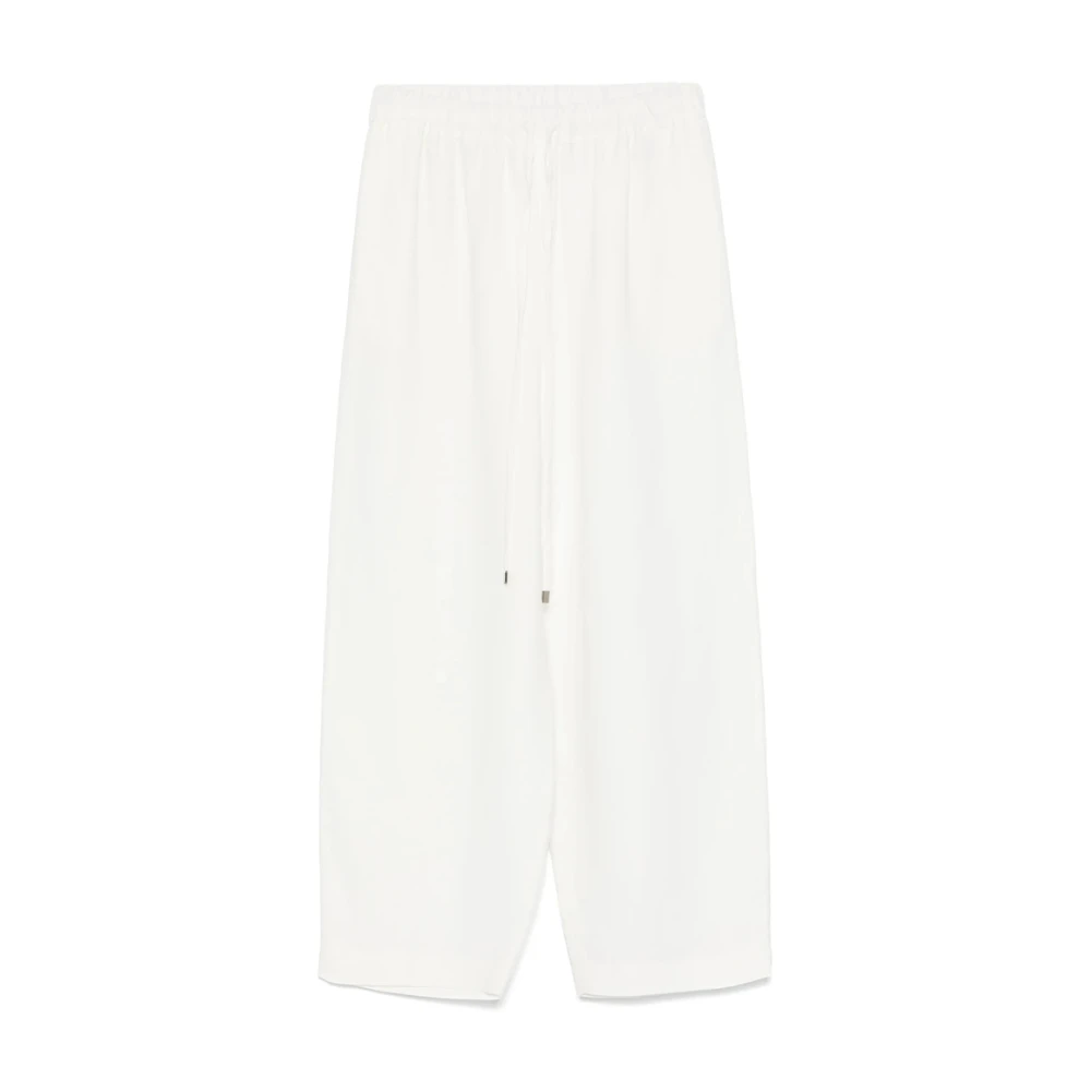 Antonelli Firenze Witte Elastische Trekkoord Shorts White Dames