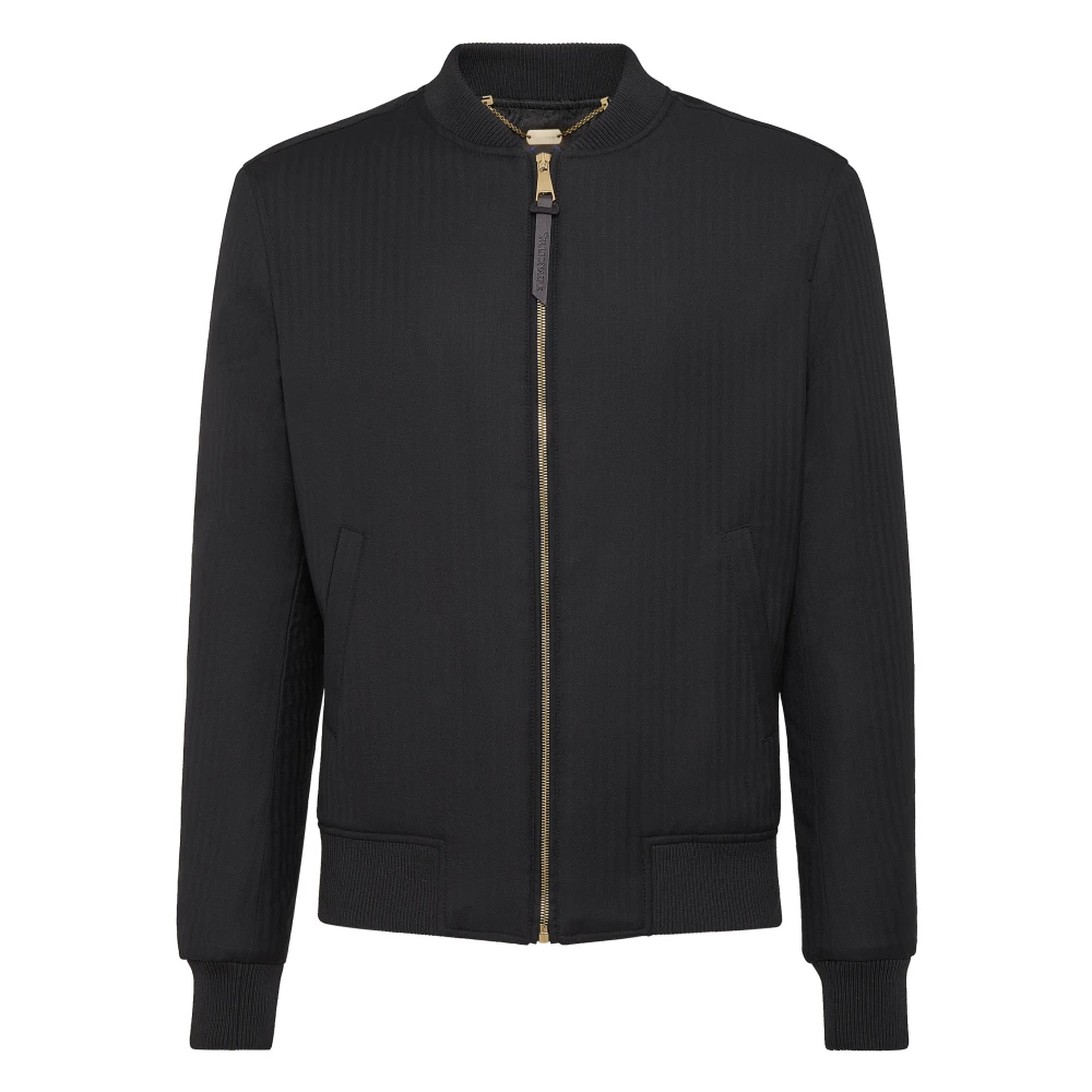 Billionaire Mannelijk Zwart Jassen Heren, L, Wol, Bomber Wolf