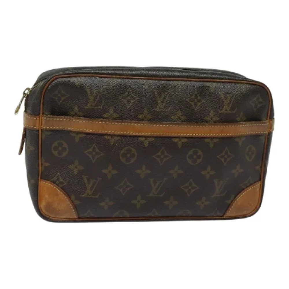 Louis Vuitton Vintage Pre-owned Canvas clutches Brown Dames