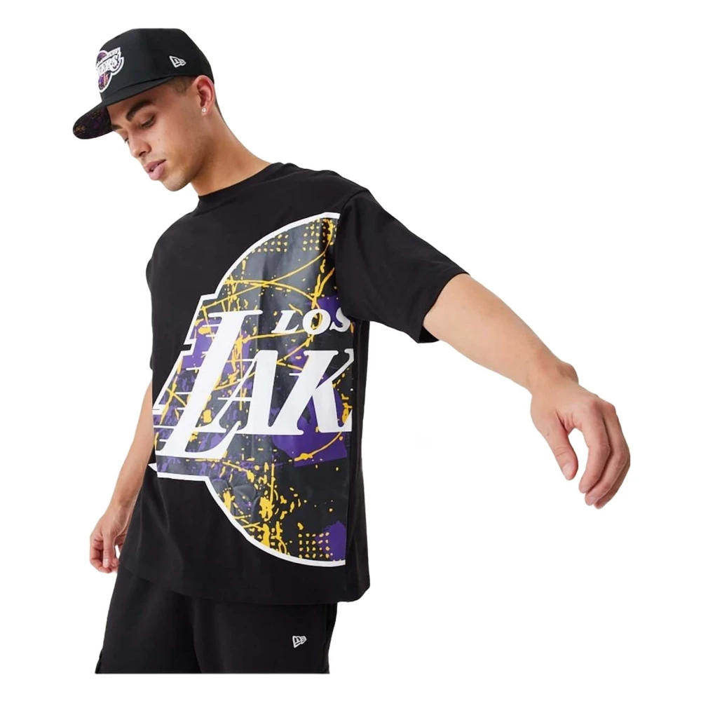 new era Los Angeles Lakers T-shirt Black Heren
