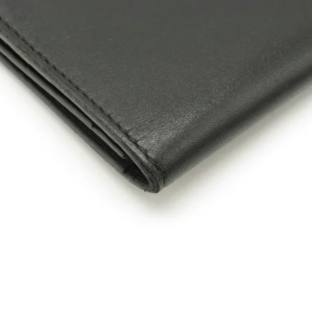 Hermès Vintage Pre-owned Leather wallets Black Dames