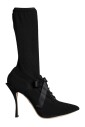talons-aiguilles-noirs-mi-mollet-bottes
