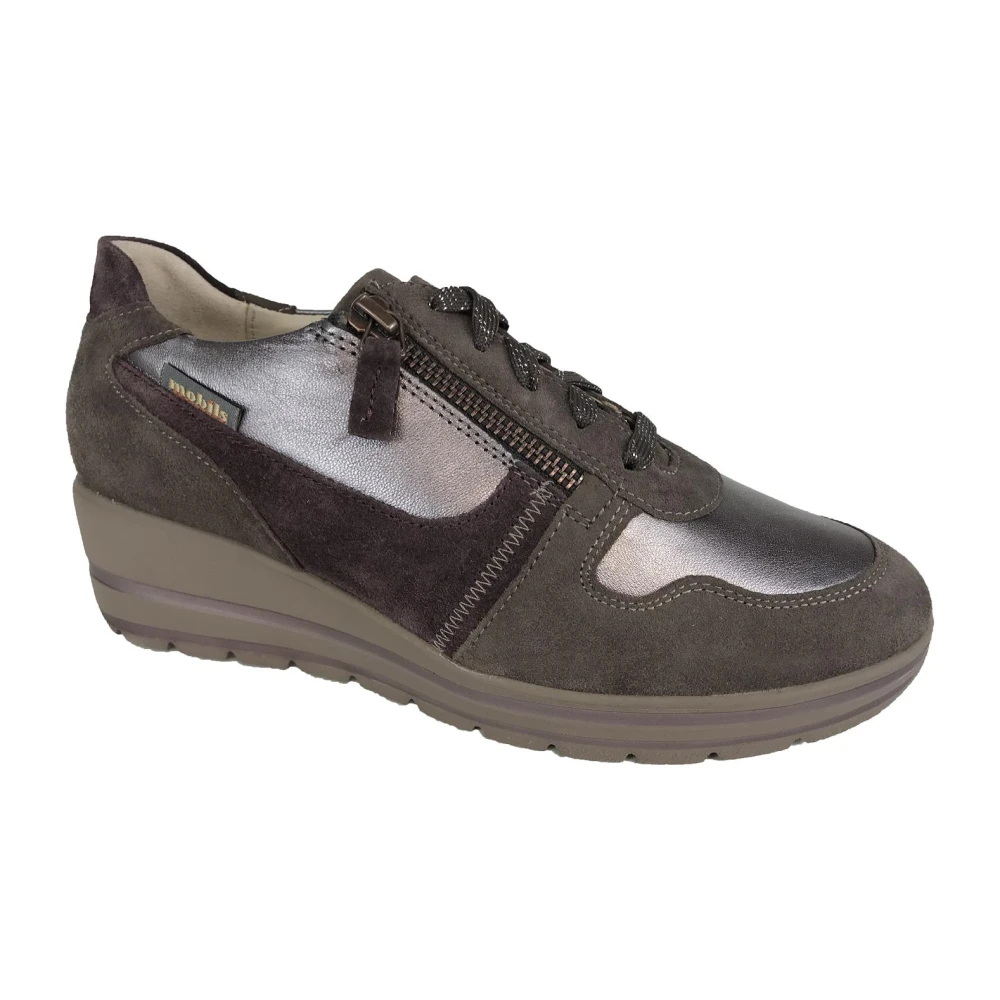 Mephisto Stijlvolle Damessneakers Dames Schoenen Grijs