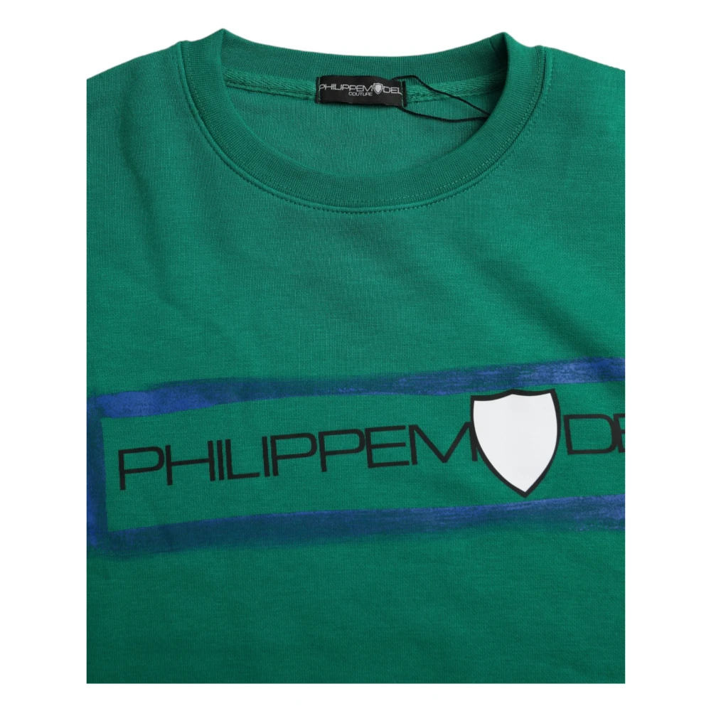 Philippe Model Groene Katoenen Logotrui Green Dames