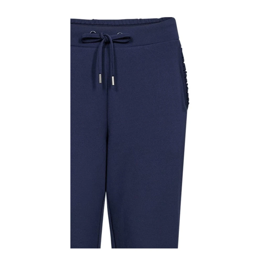 Soyaconcept Blauwe Comfortabele Gerecyclede Polyesterbroek Blue Dames