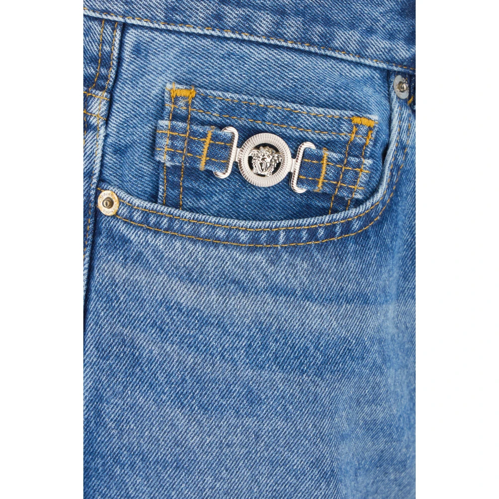 Versace Klassieke Denim Jeans voor Dagelijks Gebruik Blue Heren