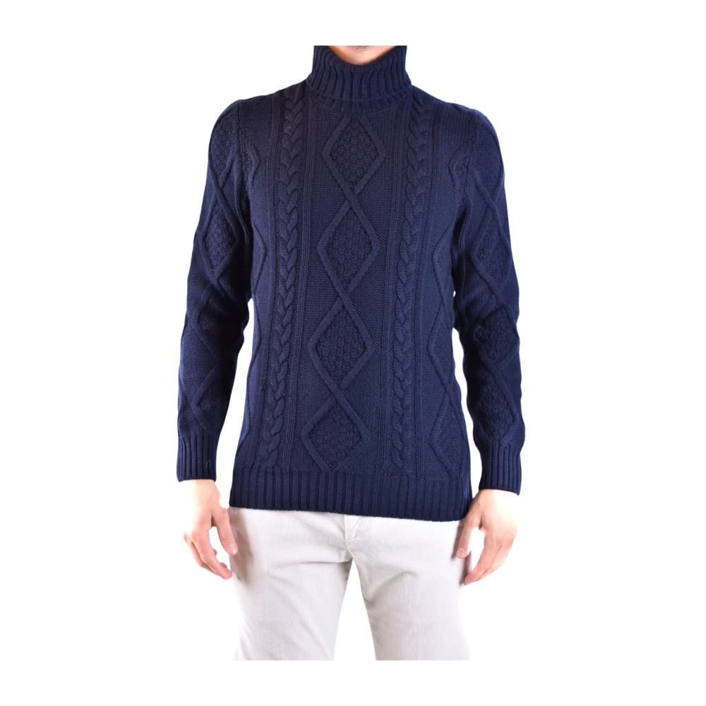 Tagliatore Blauwe Gebreide Trui Aw22 Stijlvol Blue Heren