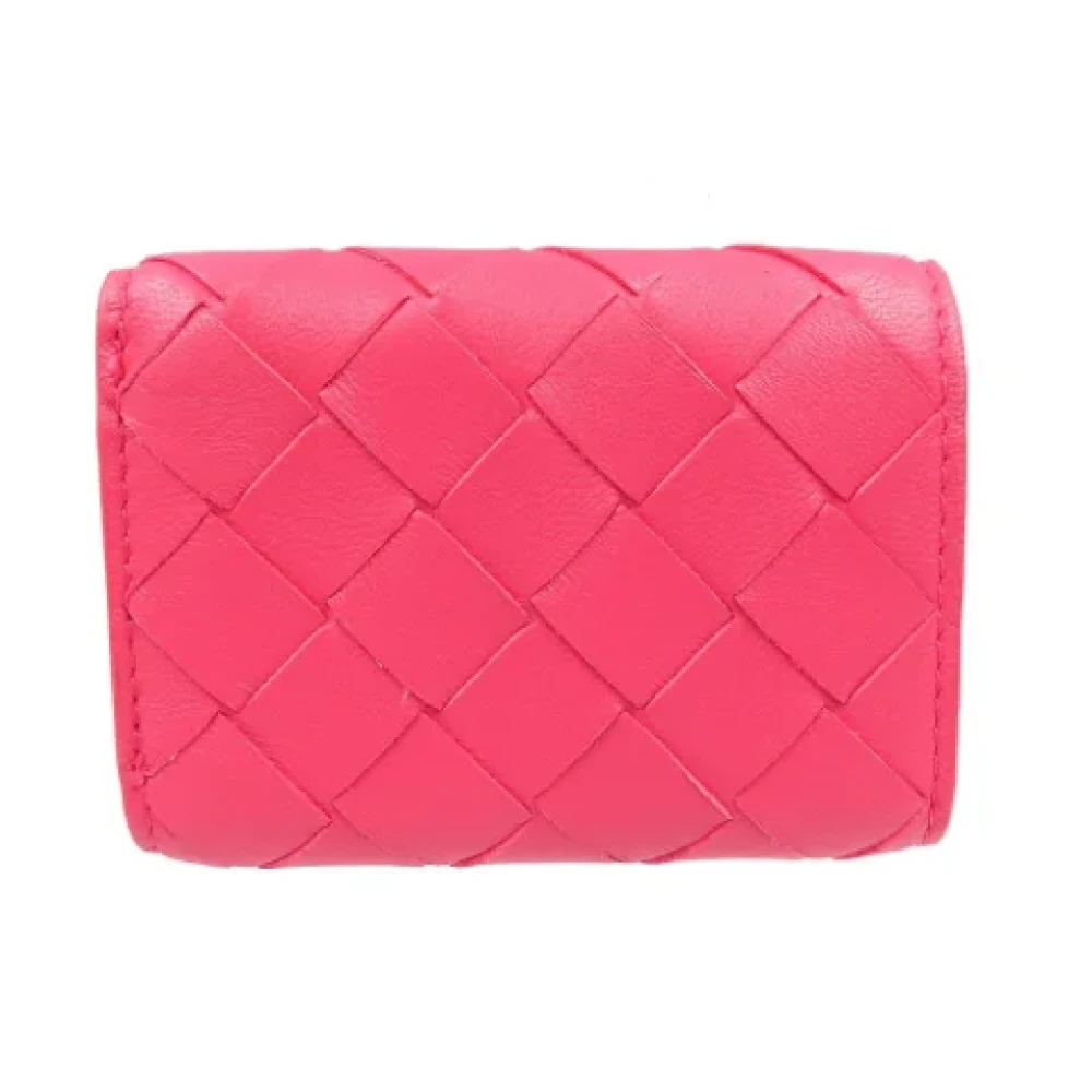 Bottega Veneta Vintage Pre-owned Leather wallets Pink Dames
