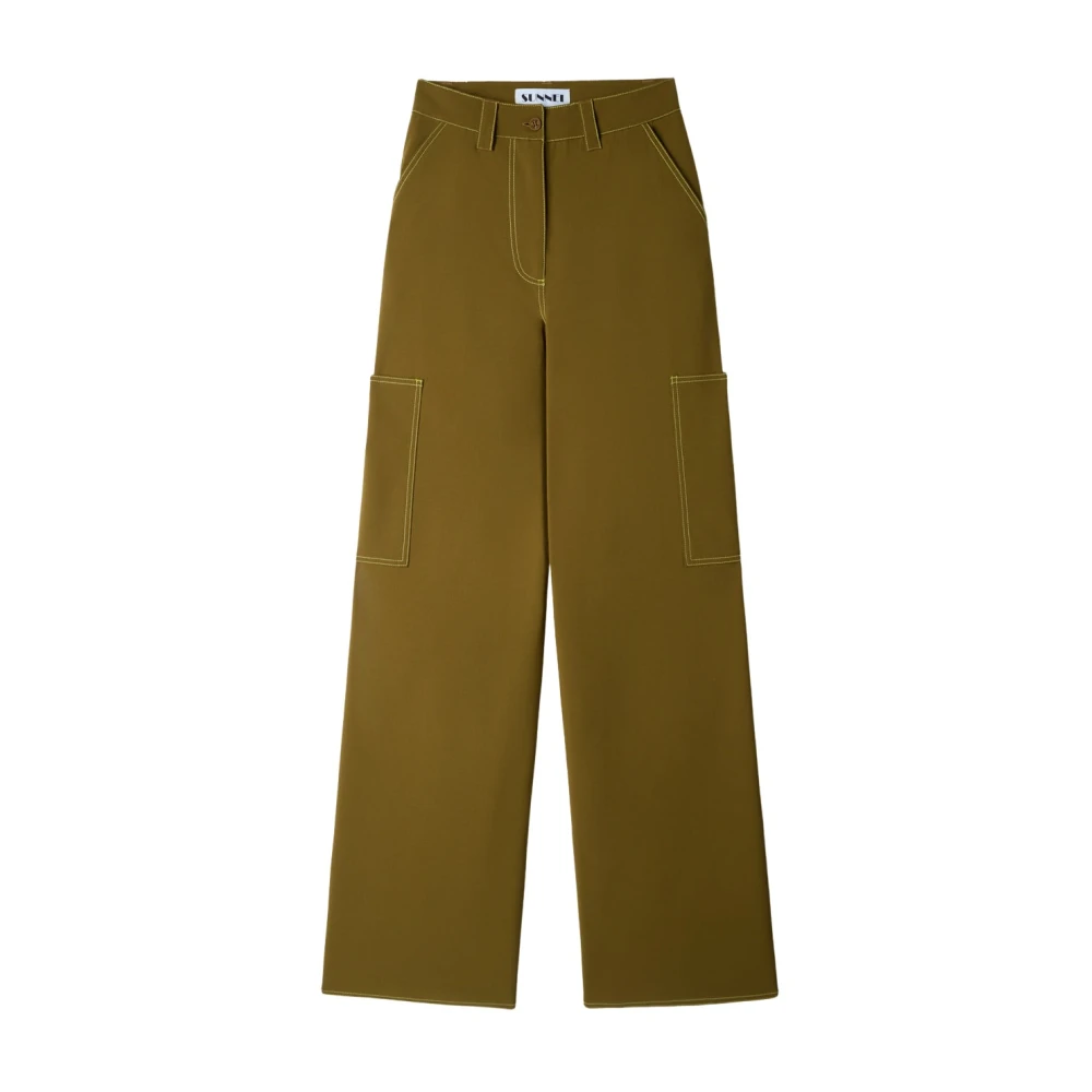 Sunnei FIT Loose Pants Green Dames