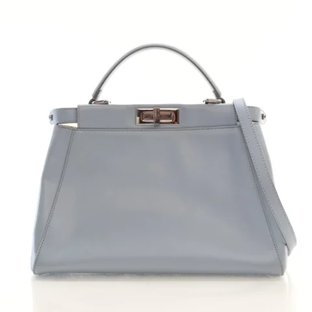 Fendi Vintage Pre-owned Leather fendi-bags Blue Dames