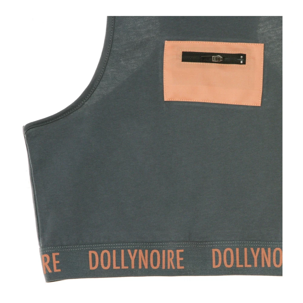 Dolly Noire Hoge halszaktop in grijs oranje Green Dames