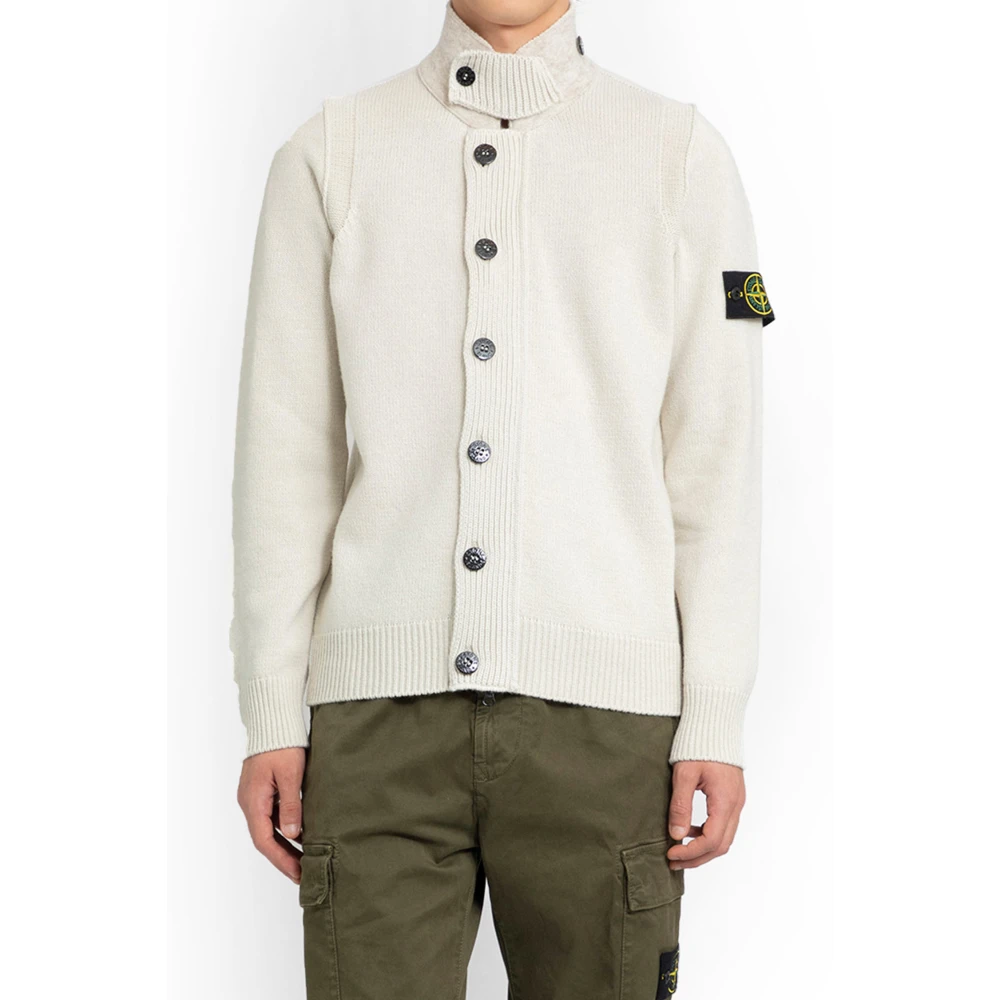 Stone Island Heren Gips Trui White Heren