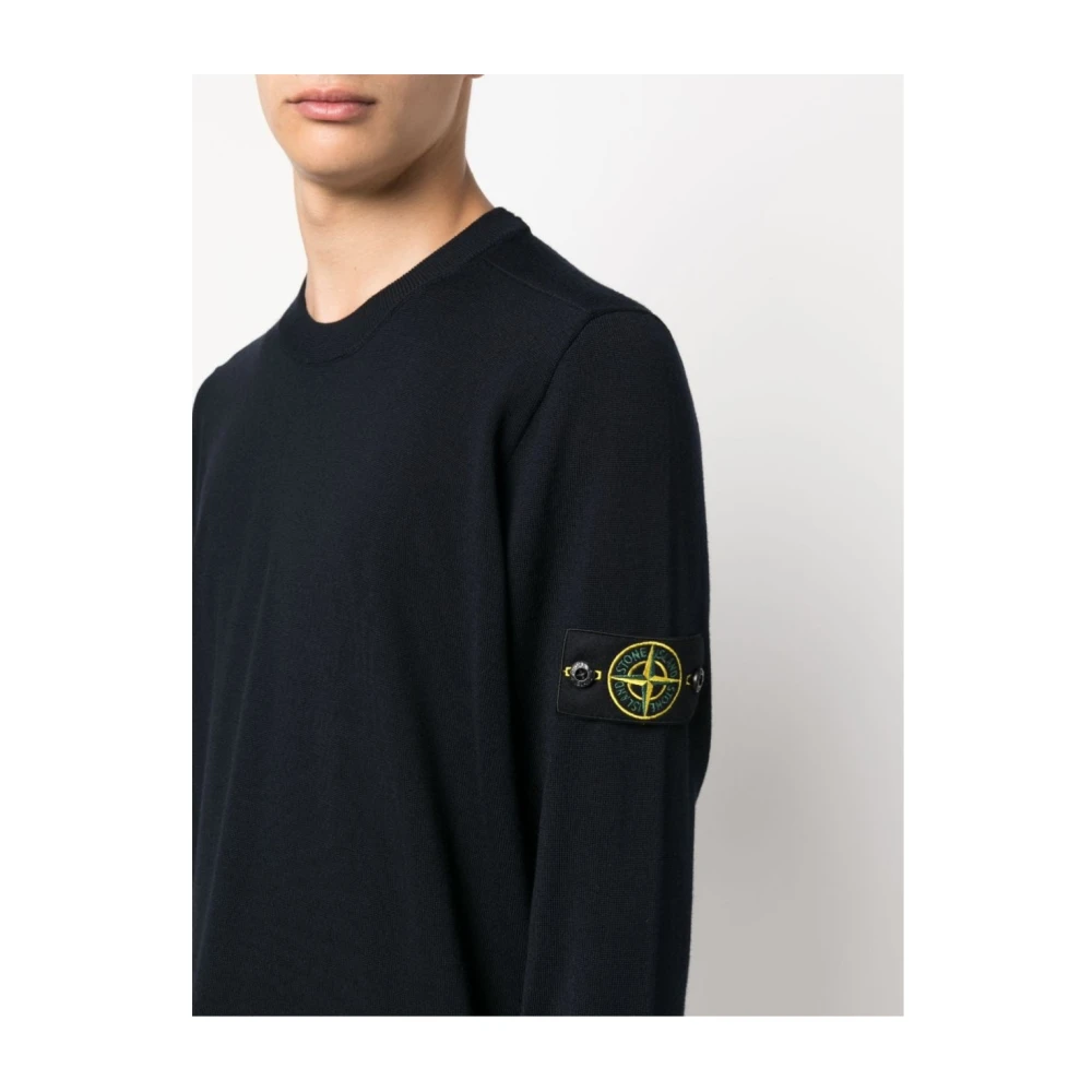 Stone Island Casual Pullover Sweater Blue Heren