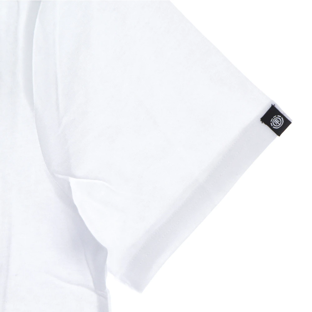Element Witte Crew Neck T-shirt met Logo White Heren